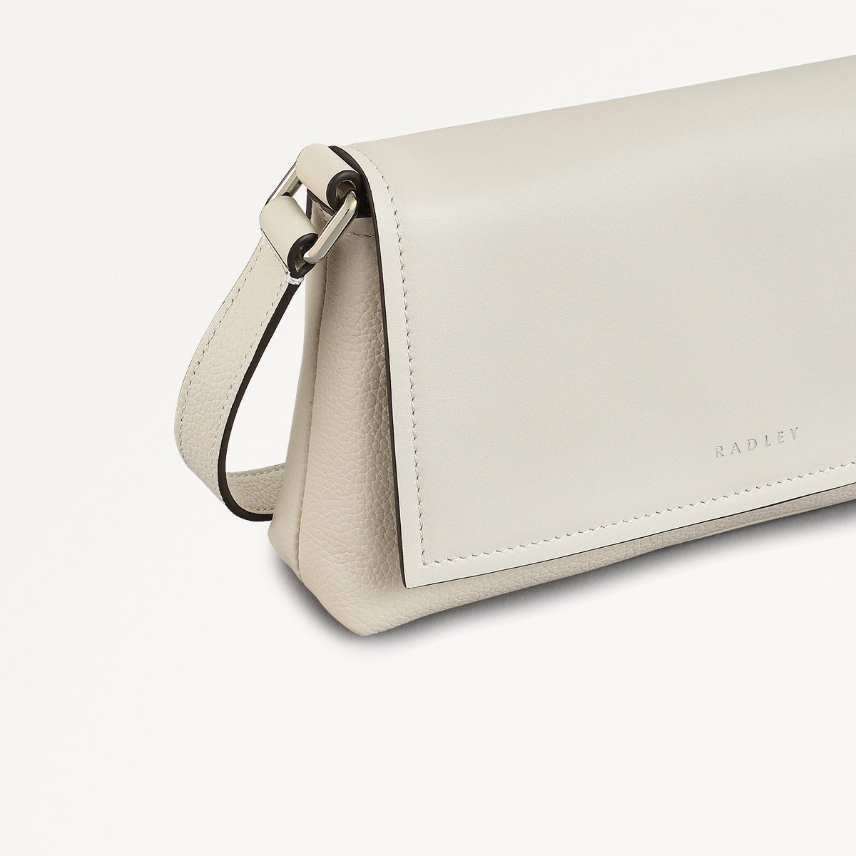 Holmes Avenue Fabric Mini Flapover Cross Body Bag in Chalk - 111593