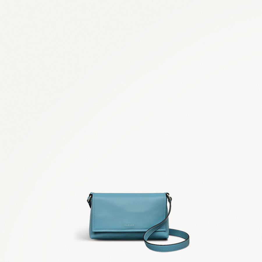 Holmes Avenue Fabric Mini Flapover Cross Body Bag in Cameo - 111594