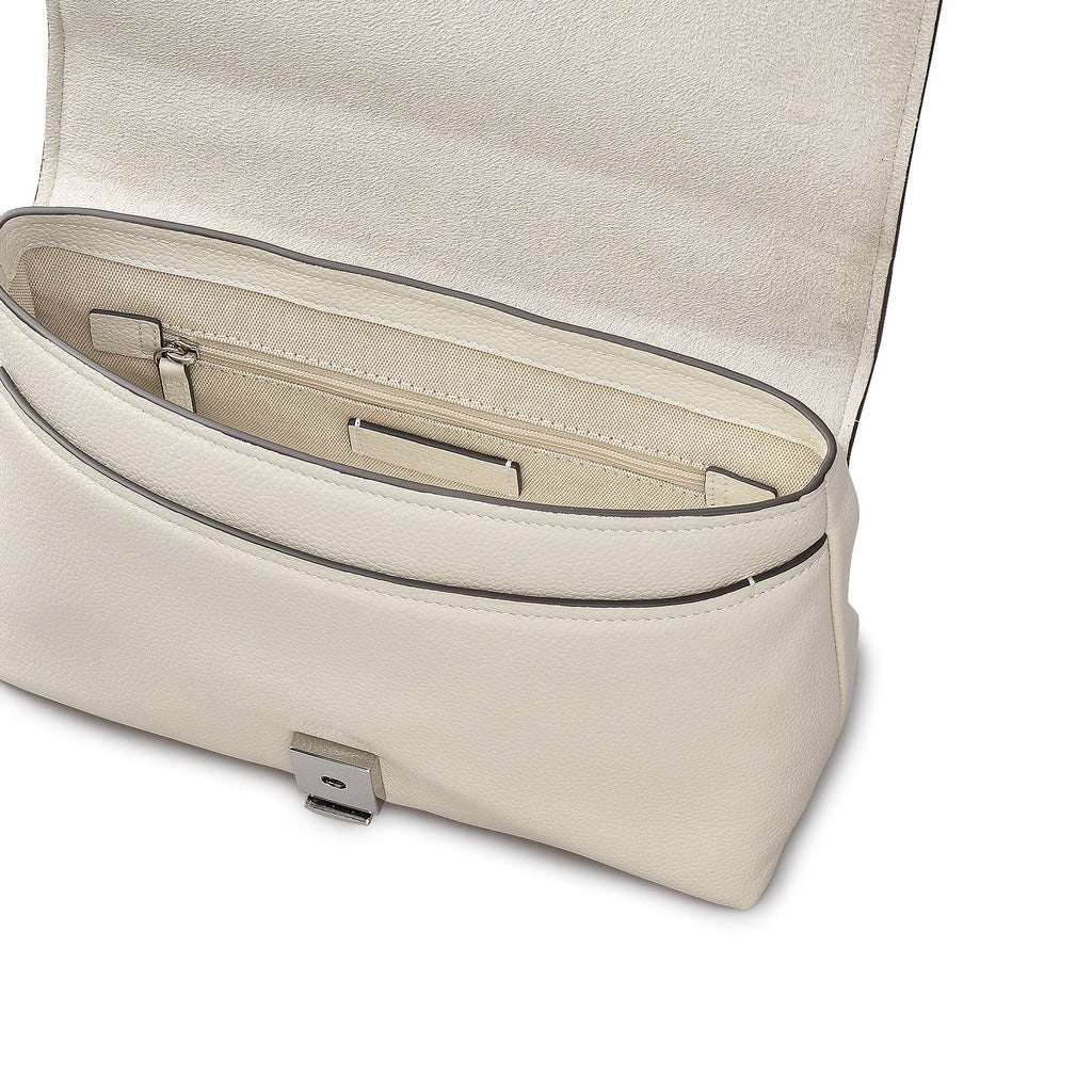 Holmes Avenue Fabric Medium Flapover Cross Body Bag in Chalk - 111596