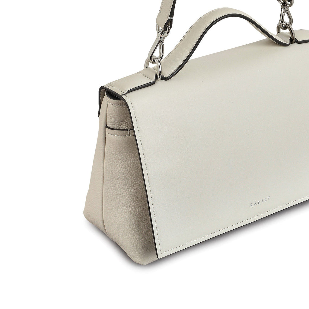 Holmes Avenue Fabric Medium Flapover Cross Body Bag in Chalk - 111596