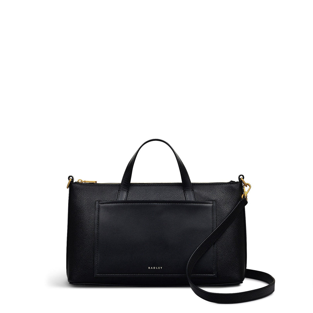 Holmes Avenue Fabric Medium Ziptop Grab Bag in Black - 111597