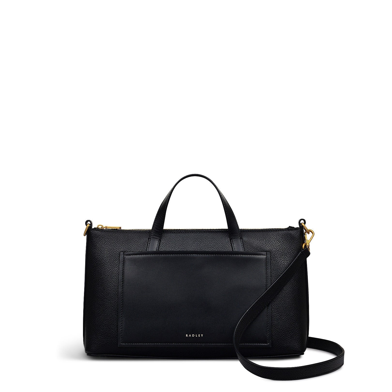 Holmes Avenue Fabric Medium Ziptop Grab Bag in Black - 111597