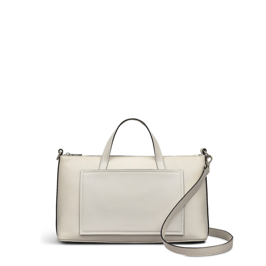 Holmes Avenue Fabric Medium Ziptop Grab Bag in Chalk - 111599