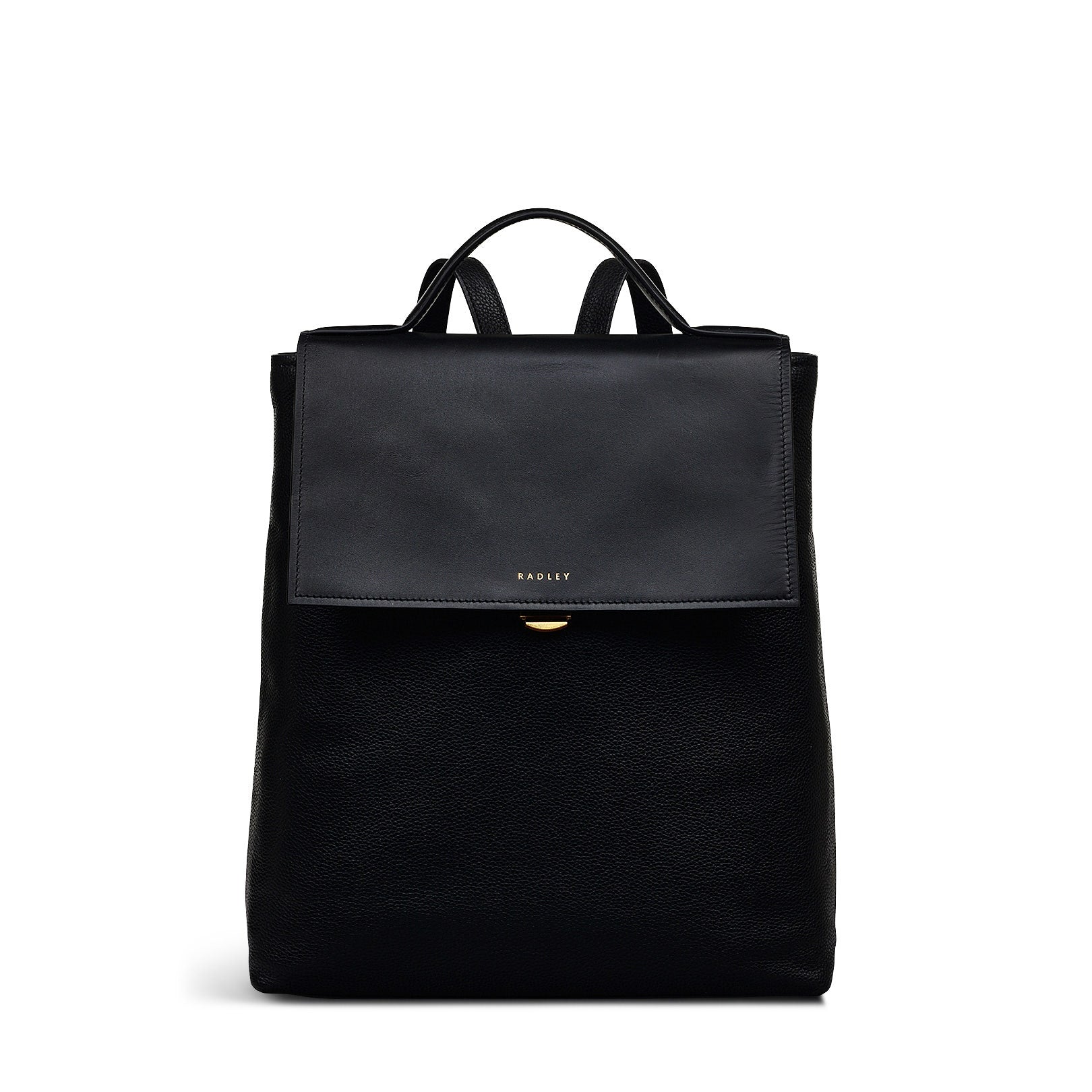 Holmes Avenue Fabric Medium Flapover Backpack in Black - 111600