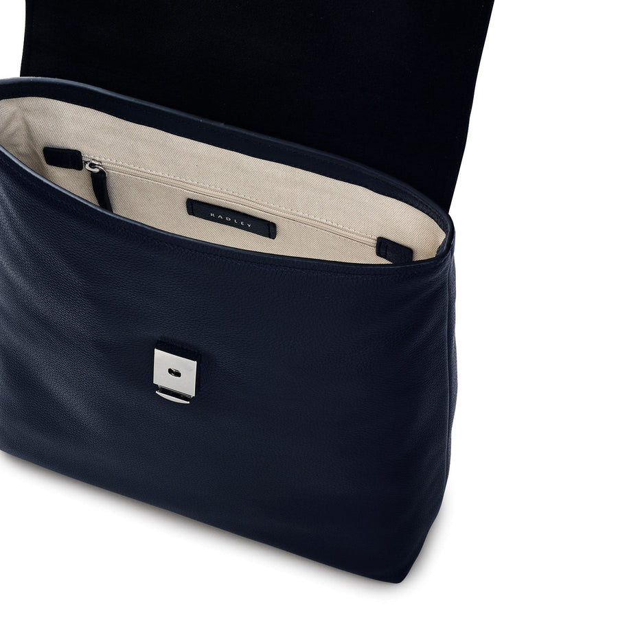 Holmes Avenue Fabric Medium Flapover Backpack in Ink - 111601