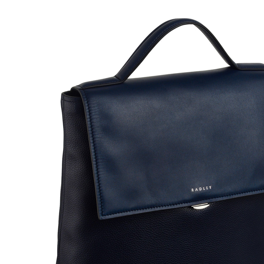 Holmes Avenue Fabric Medium Flapover Backpack in Ink - 111601