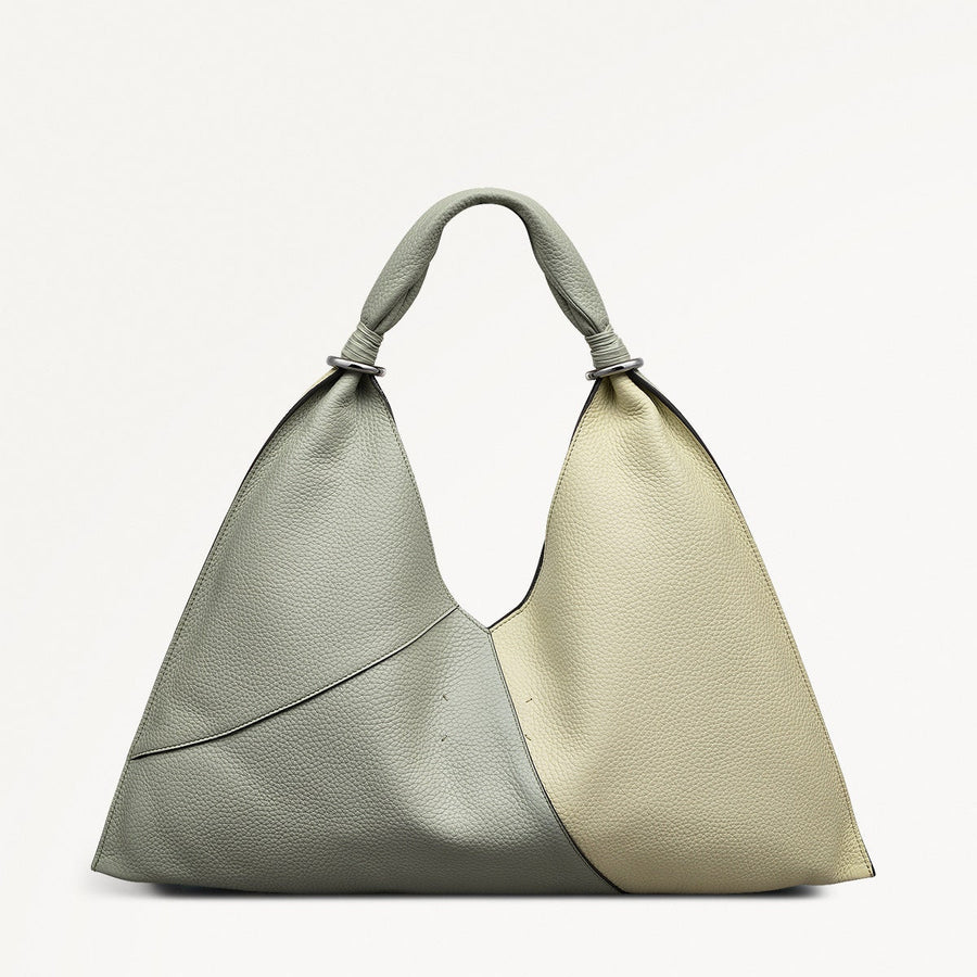 Hay's Mews Fabric Medium Open Top Shoulder Bag in Drizzle - 111613