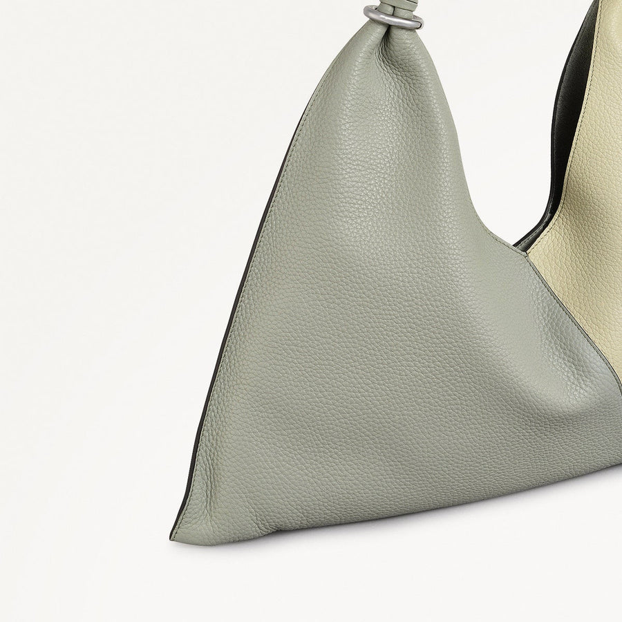 Hay's Mews Fabric Medium Open Top Shoulder Bag in Drizzle - 111613