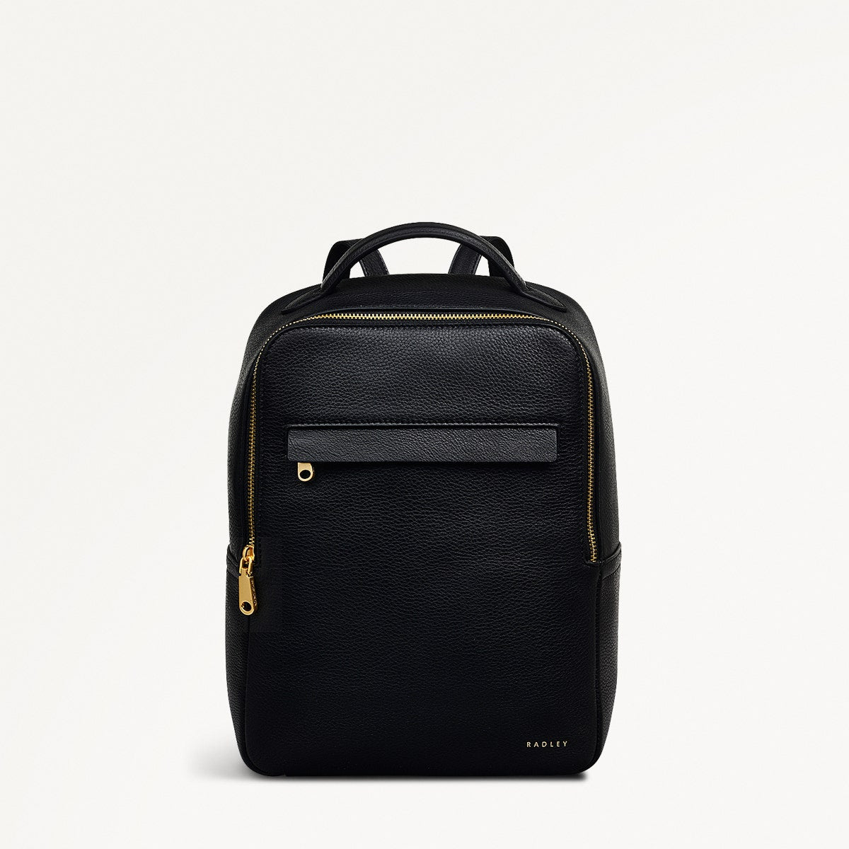 Norbury Close Fabric Small Zip Around Backpack in Black - 111617