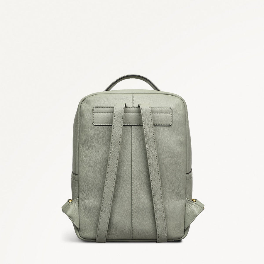 Norbury Close Fabric Small Zip Around Backpack in Drizzle - 111618