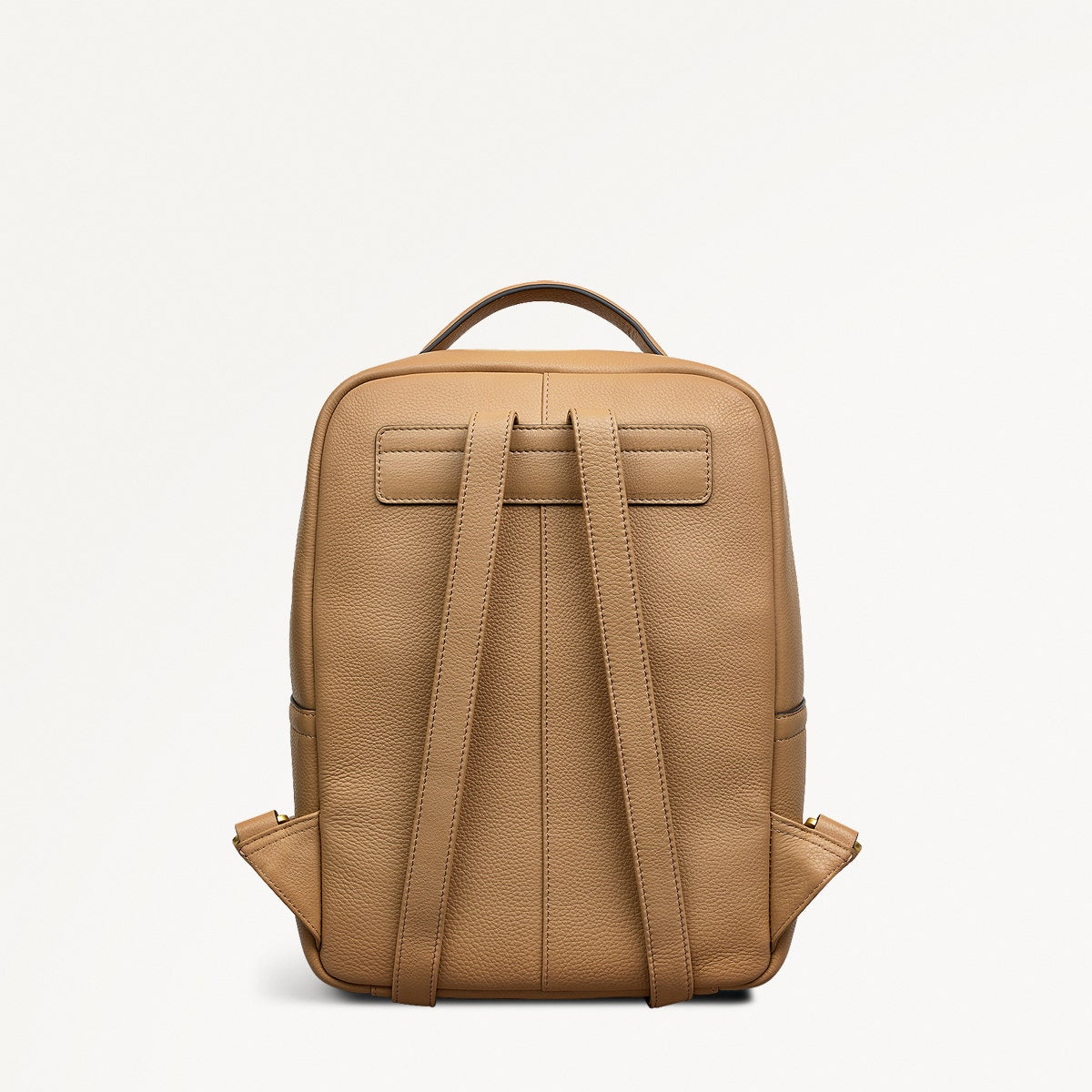 Norbury Close Fabric Small Zip Around Backpack in Biscuit - 111619