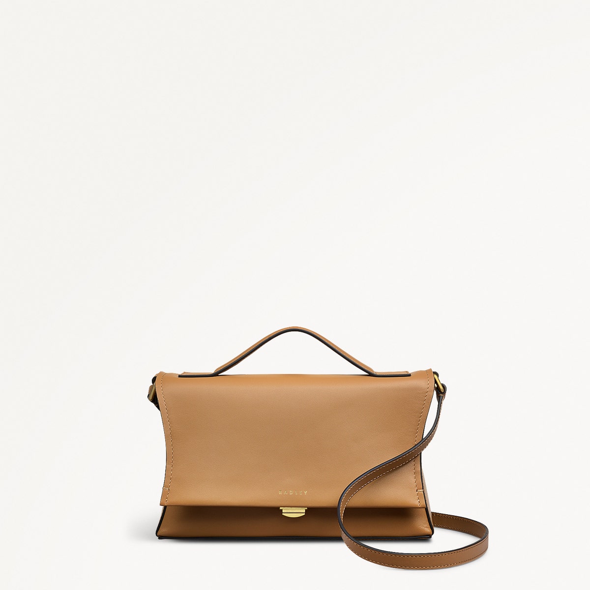 Ellerdine Way Fabric Medium Flapover Cross Body Bag in Biscuit - 111621