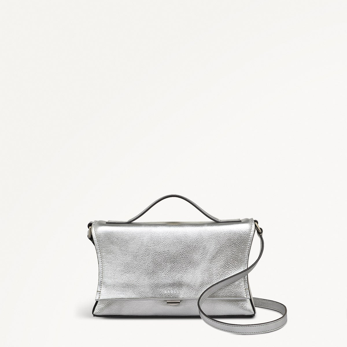 Ellerdine Way Fabric Medium Flapover Cross Body Bag in Silver - 111622