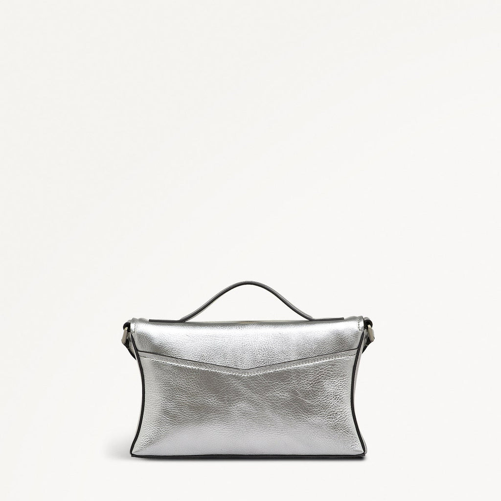 Ellerdine Way Fabric Medium Flapover Cross Body Bag in Silver - 111622