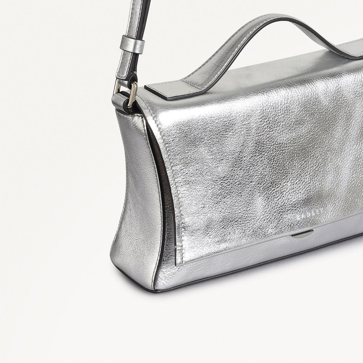 Ellerdine Way Fabric Medium Flapover Cross Body Bag in Silver - 111622