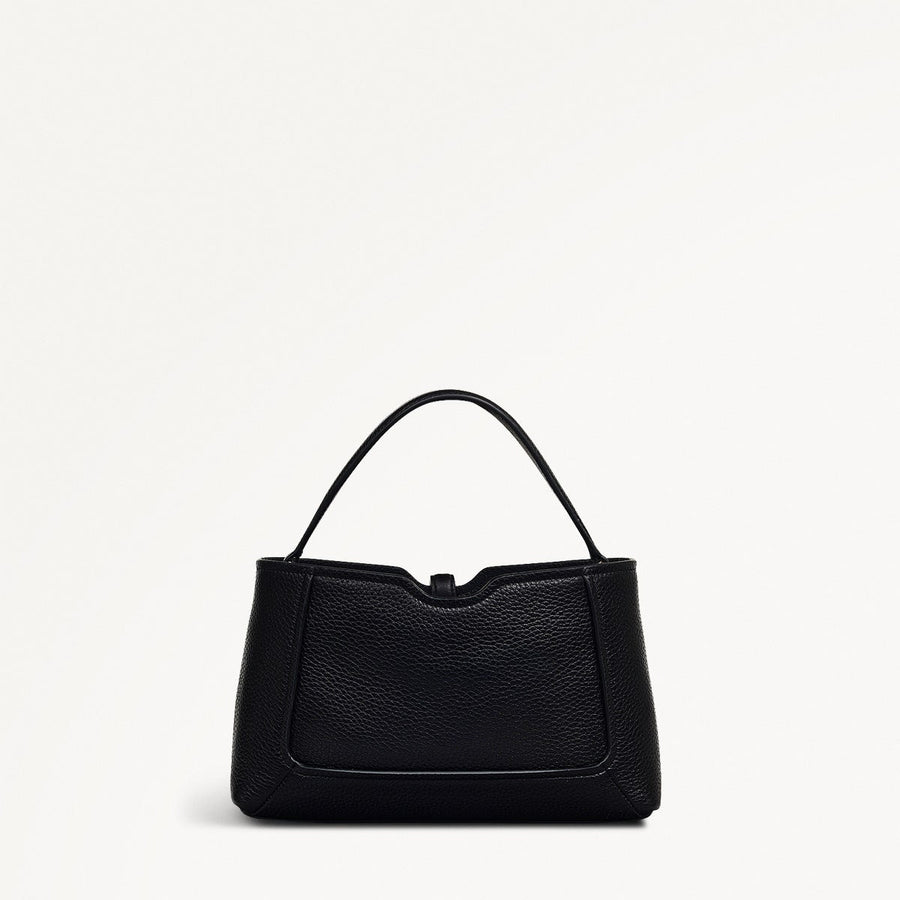 Hazelbury Park Fabric Small Ziptop Cross Body Bag in Black - 111623