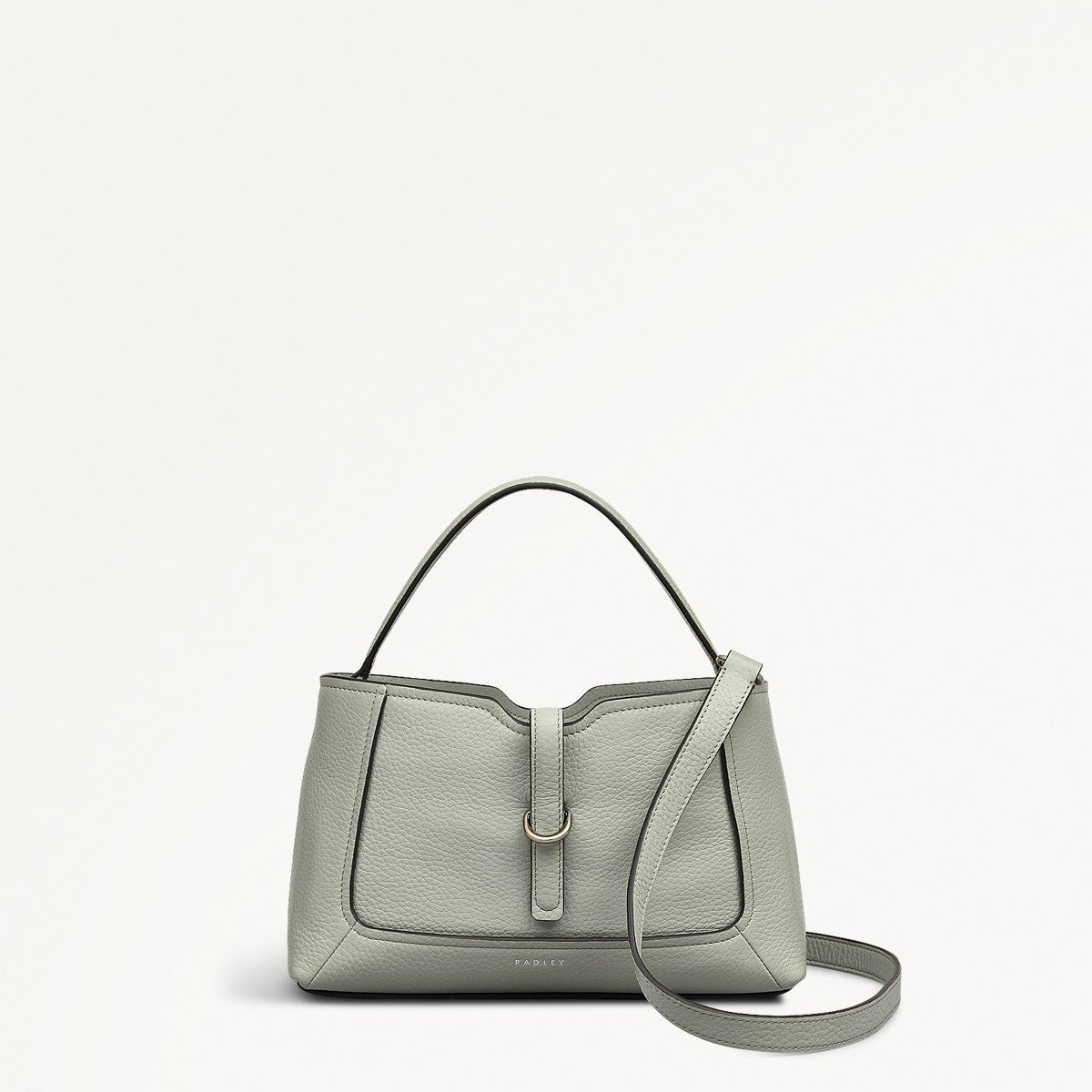 Hazelbury Park Fabric Small Ziptop Cross Body Bag in Drizzle - 111624
