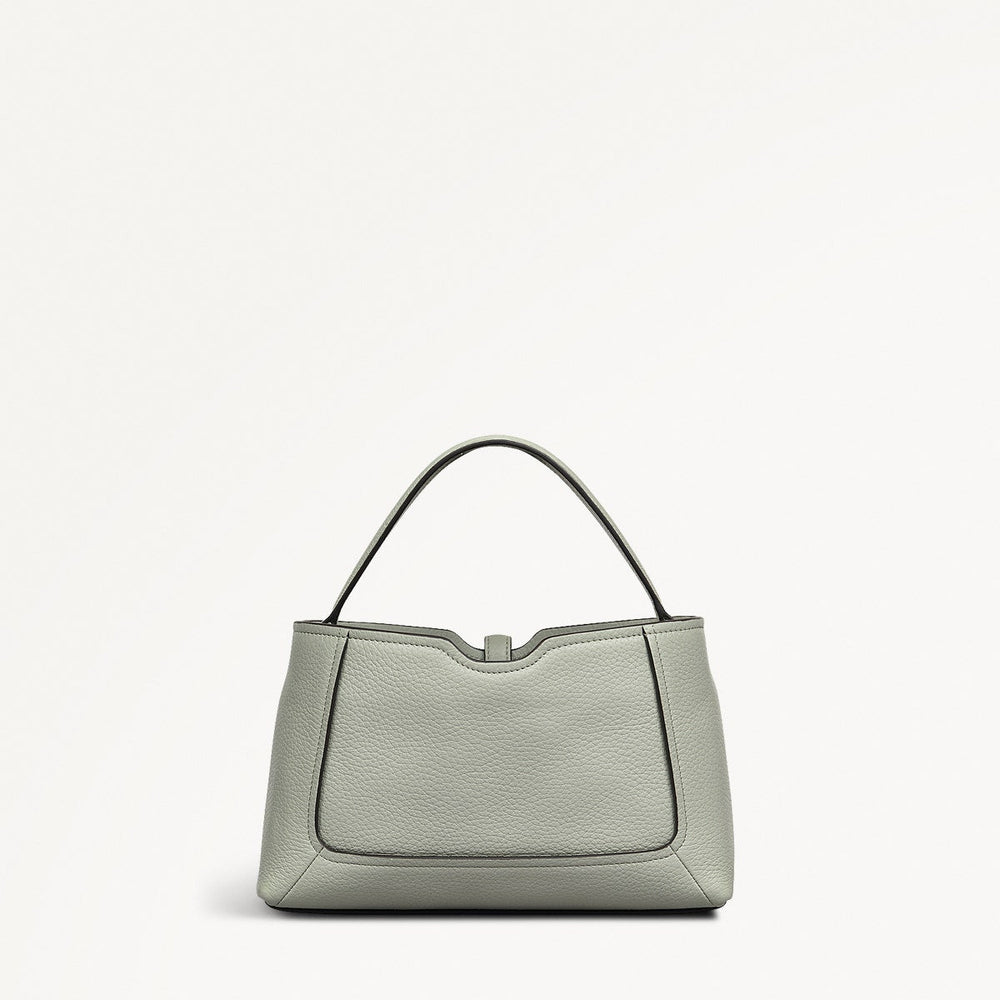 Hazelbury Park Fabric Small Ziptop Cross Body Bag in Drizzle - 111624