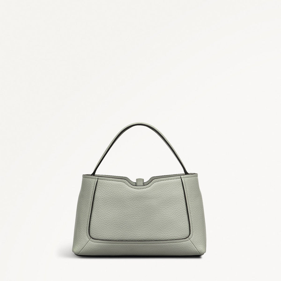 Hazelbury Park Fabric Small Ziptop Cross Body Bag in Drizzle - 111624