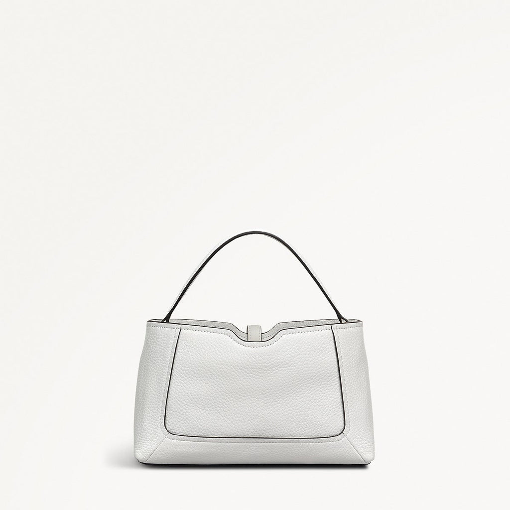 Hazelbury Park Fabric Small Ziptop Cross Body Bag in Bright White - 111625