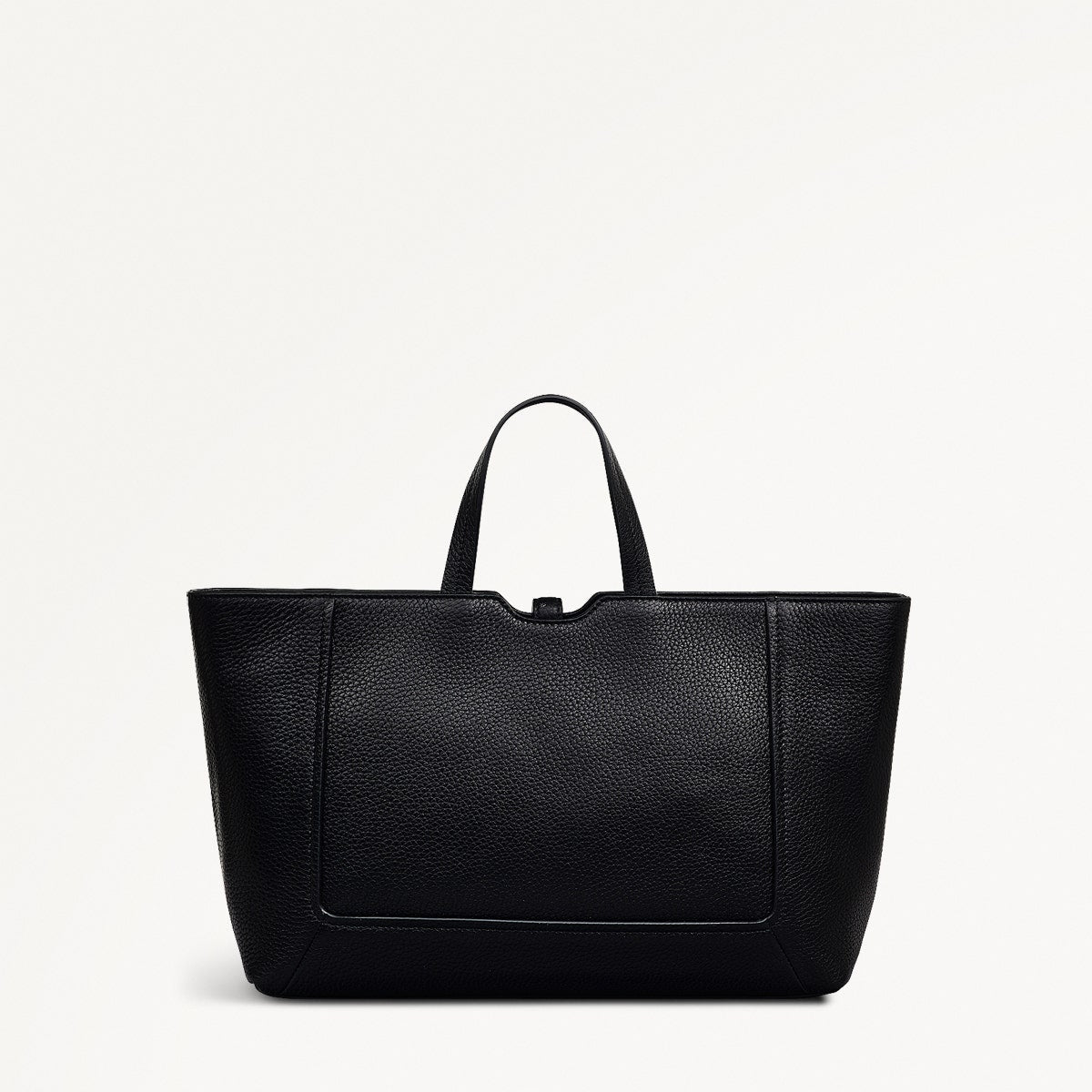 Hazelbury Park Fabric Medium Ziptop Grab Bag in Black - 111626