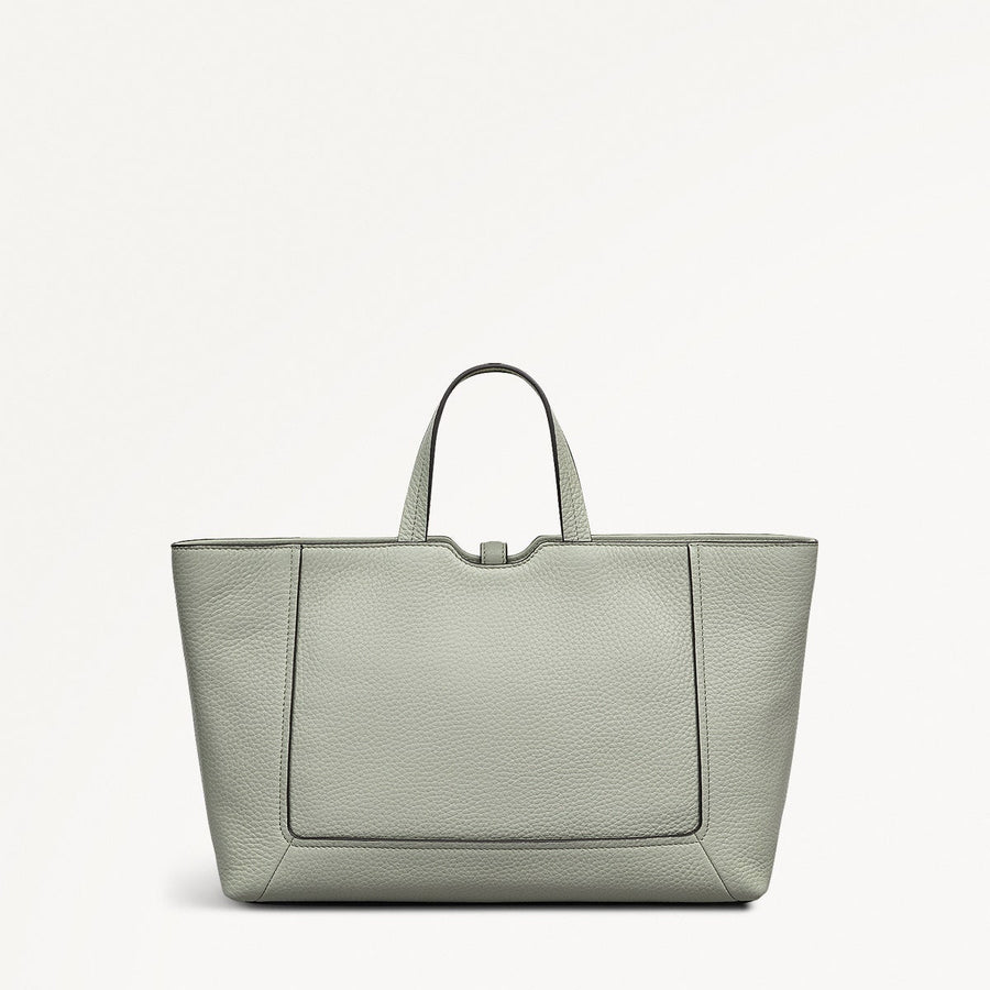 Hazelbury Park Fabric Medium Ziptop Grab Bag in Drizzle - 111627