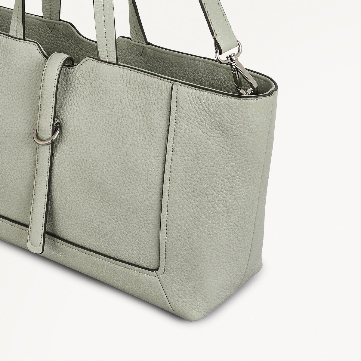 Hazelbury Park Fabric Medium Ziptop Grab Bag in Drizzle - 111627