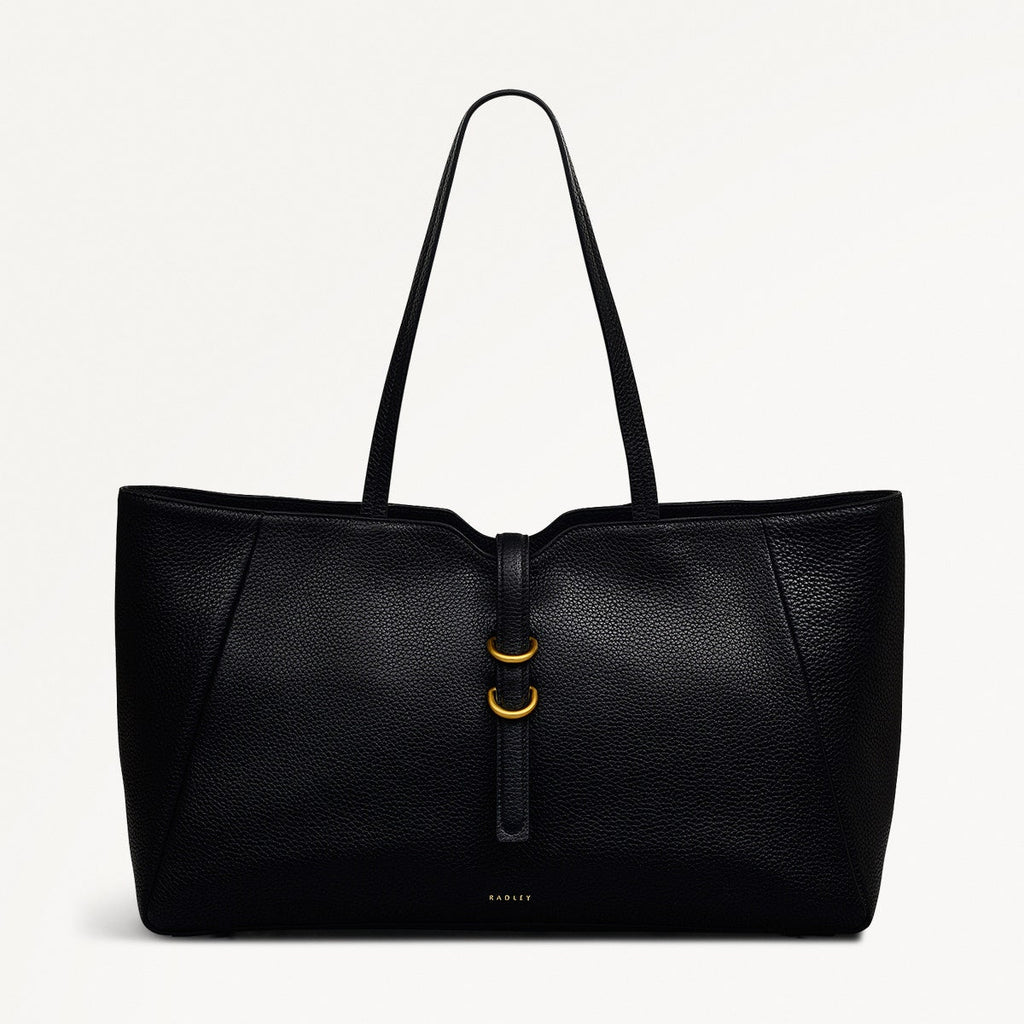 HAZELBURY PARK LARGE ZIPTOP TOTE BLACK