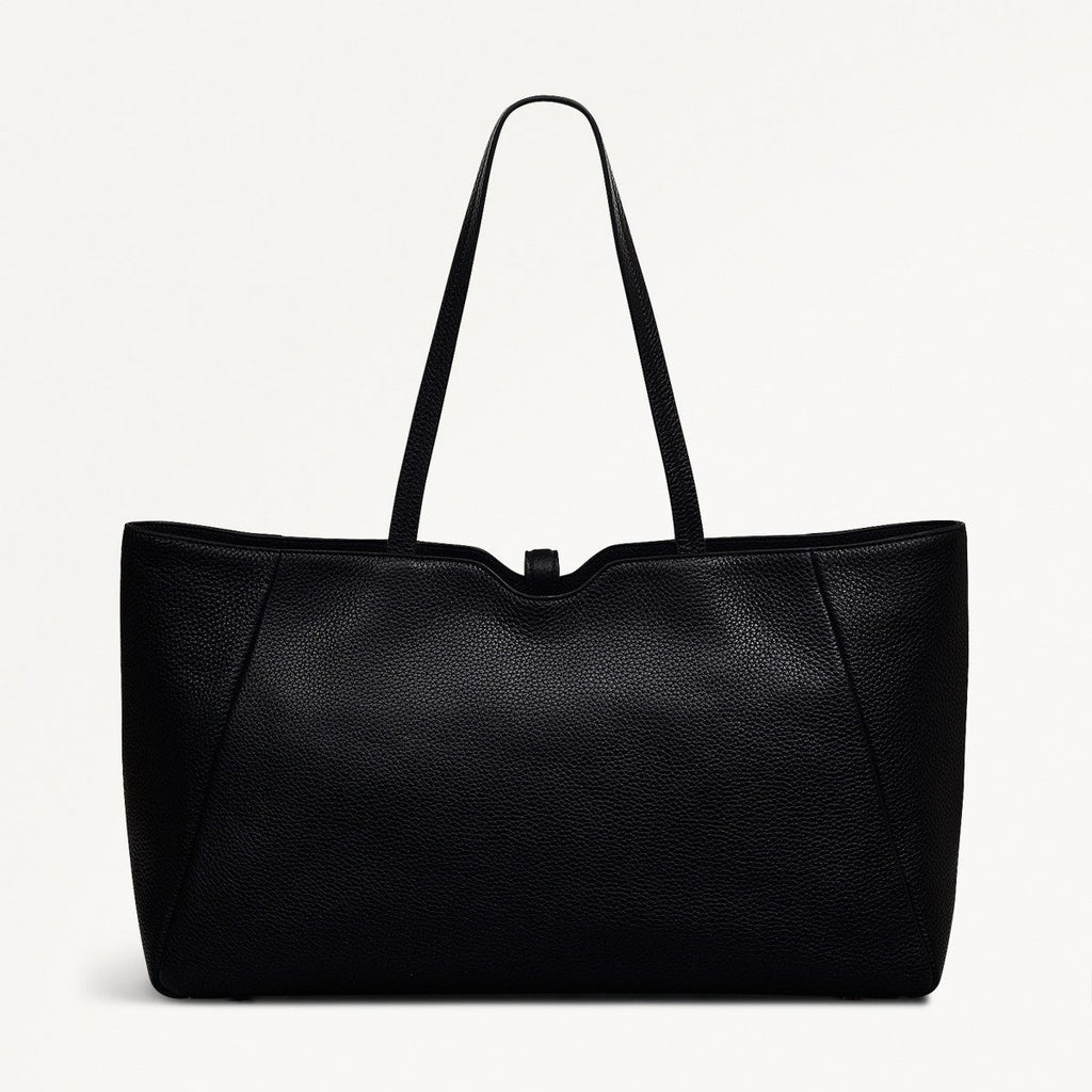 HAZELBURY PARK LARGE ZIPTOP TOTE BLACK