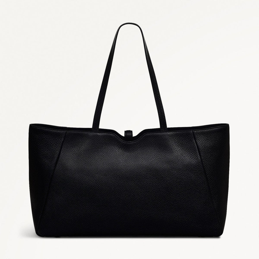 HAZELBURY PARK LARGE ZIPTOP TOTE BLACK