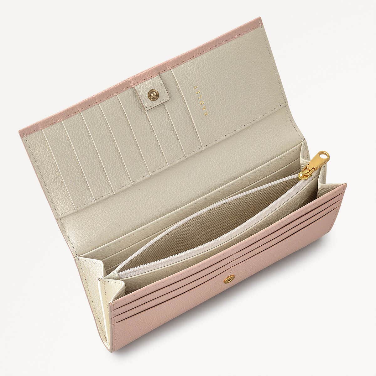 Radley Cookie Cutter - Protect Leather Large Flapover Wallet in Prairie Pink - 111632