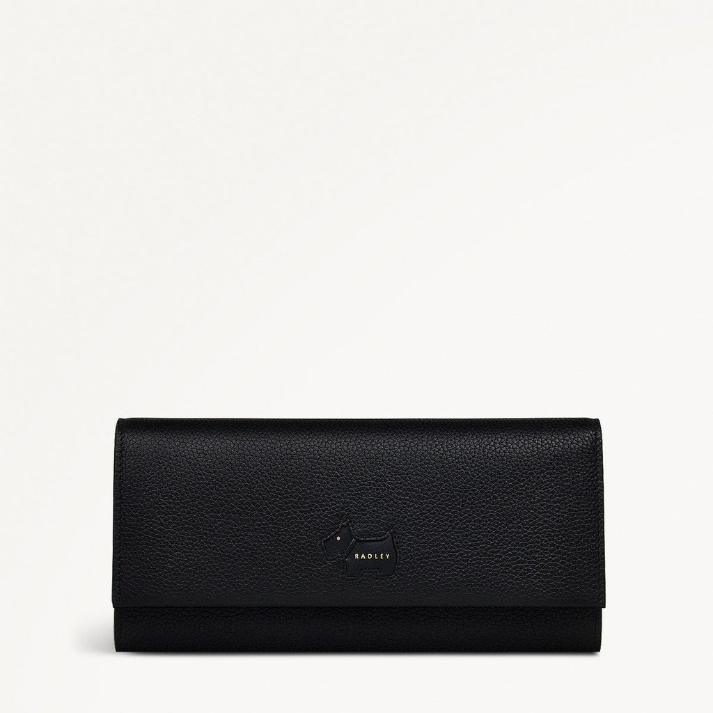 Radley Cookie Cutter - Protect Leather Large Flapover Wallet in Black - 111633