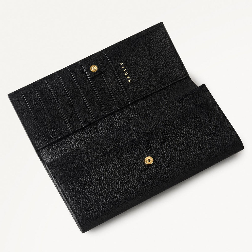 Radley Cookie Cutter - Protect Leather Large Flapover Wallet in Black - 111633
