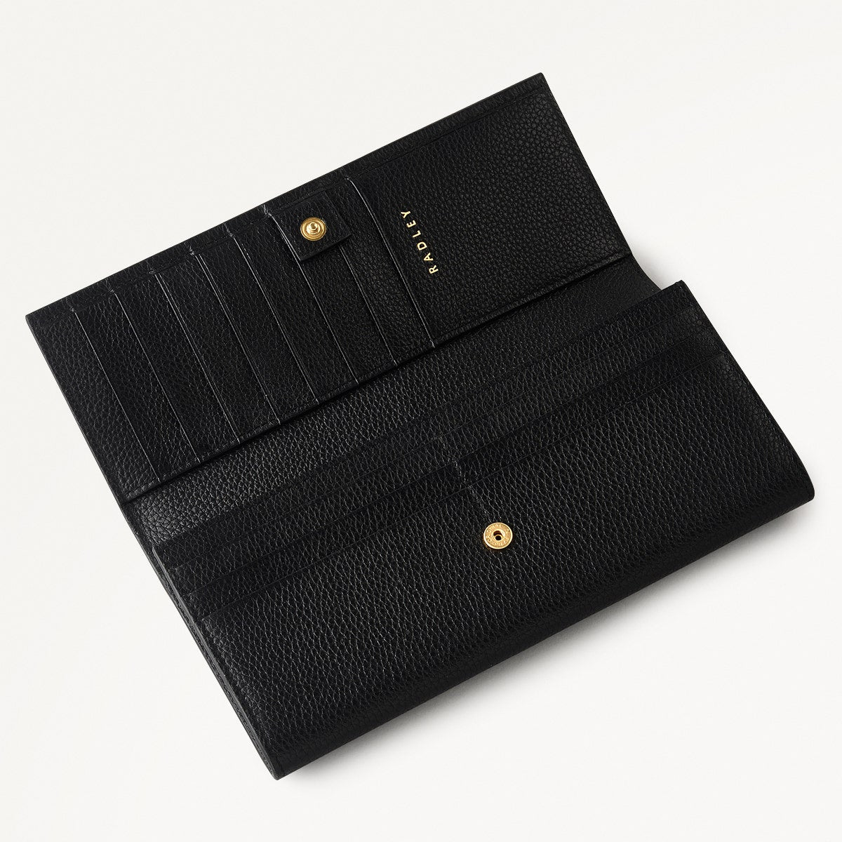 Radley Cookie Cutter - Protect Leather Large Flapover Wallet in Black - 111633