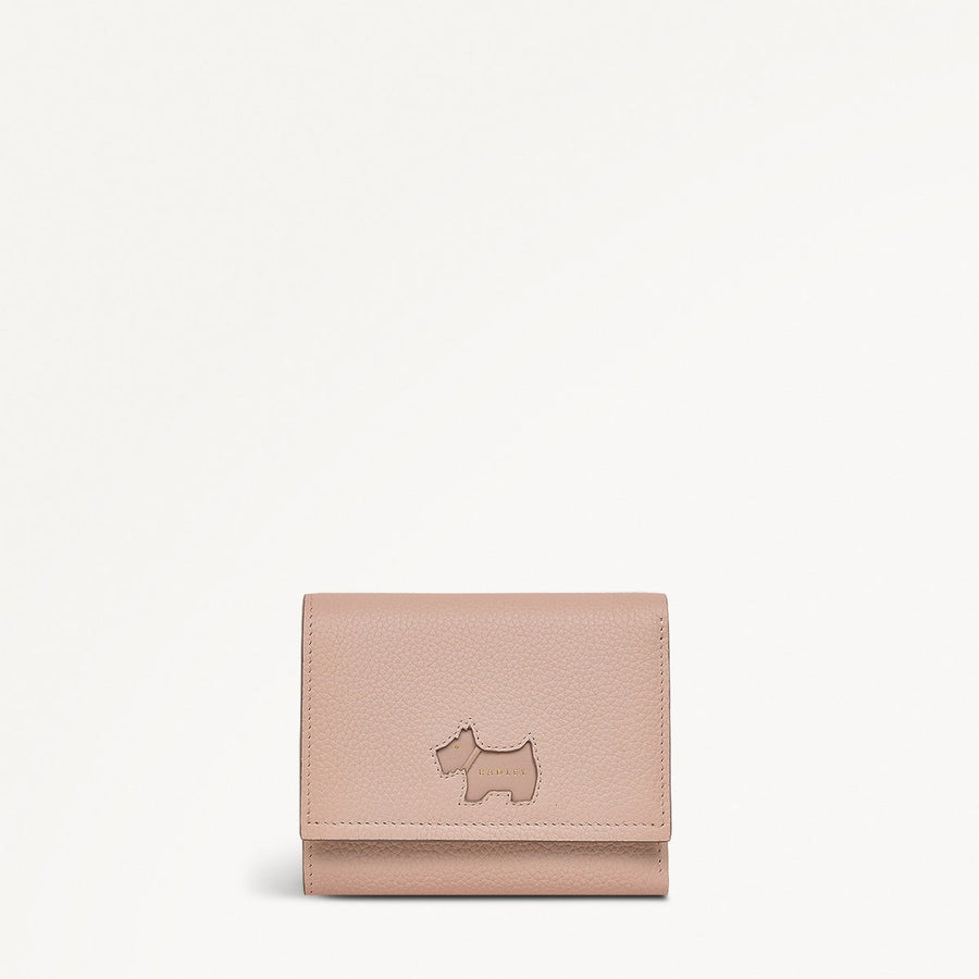 Radley Cookie Cutter - Protect Leather Small Flapover Wallet in Prairie Pink - 111639