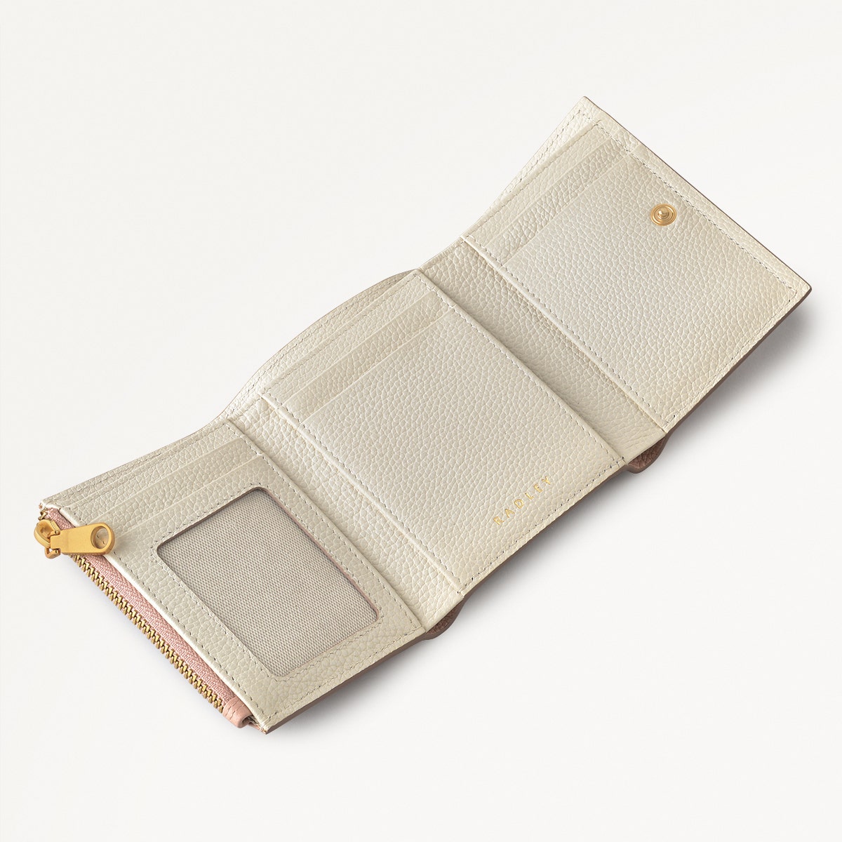 Radley Cookie Cutter - Protect Leather Small Flapover Wallet in Prairie Pink - 111639