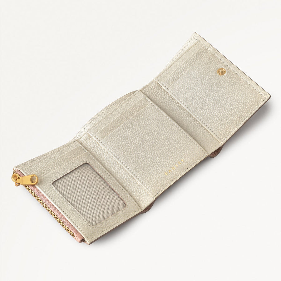 Radley Cookie Cutter - Protect Leather Small Flapover Wallet in Prairie Pink - 111639