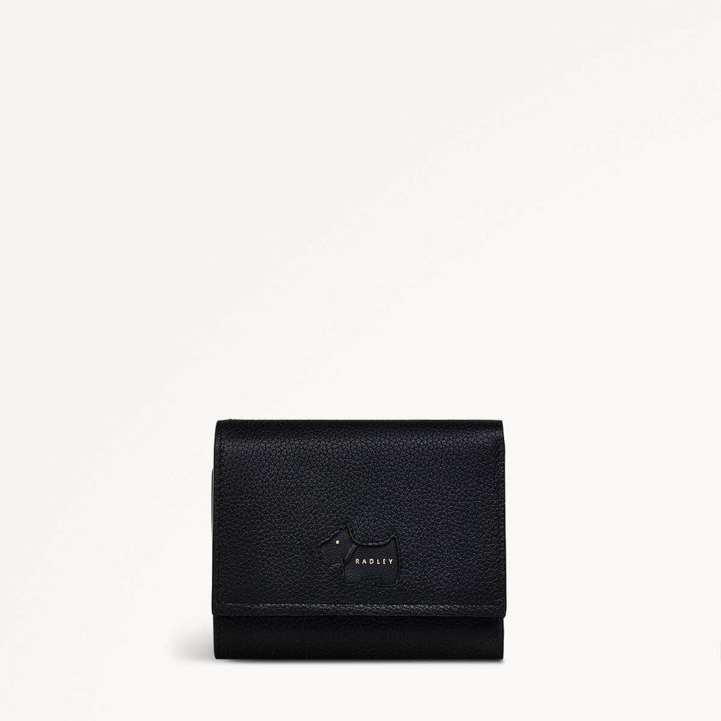 Radley Cookie Cutter - Protect Leather Small Flapover Wallet in Black - 111640