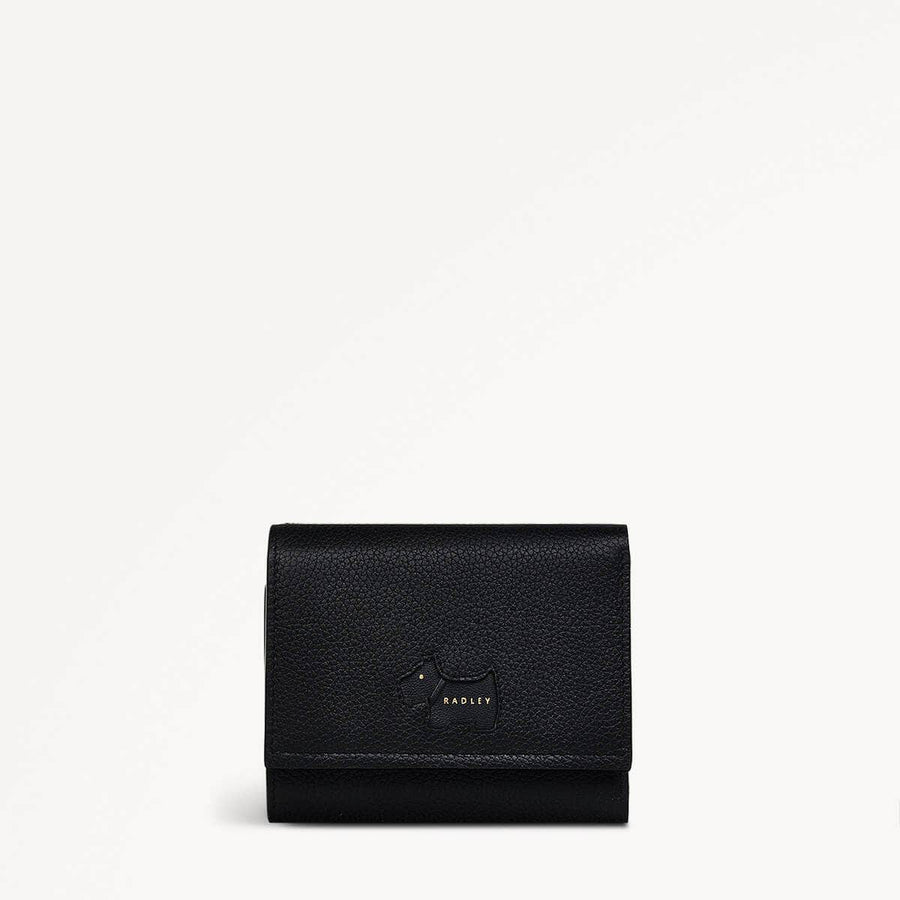 Radley Cookie Cutter - Protect Leather Small Flapover Wallet in Black - 111640