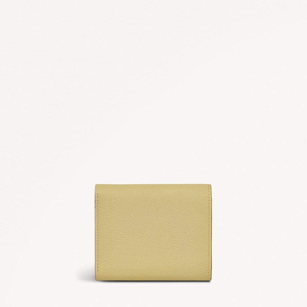 Radley Cookie Cutter - Protect Leather Small Flapover Wallet in Scuffed Lemon - 111641