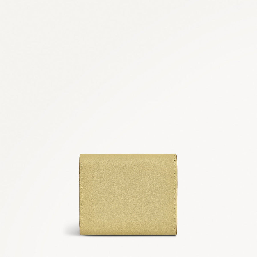 Radley Cookie Cutter - Protect Leather Small Flapover Wallet in Scuffed Lemon - 111641
