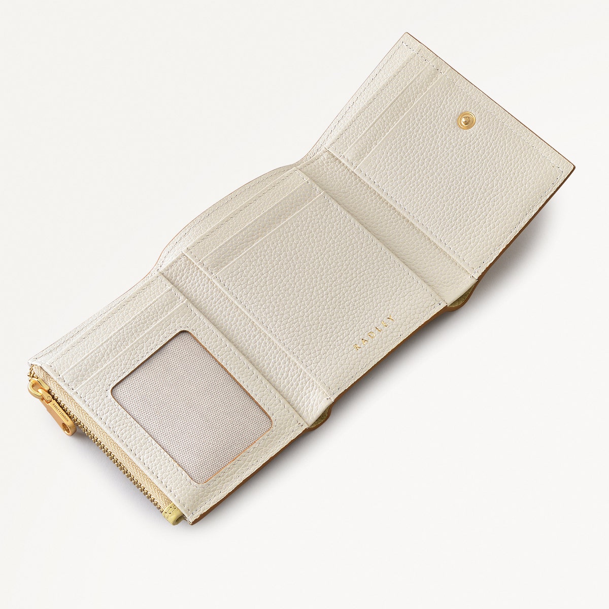 Radley Cookie Cutter - Protect Leather Small Flapover Wallet in Scuffed Lemon - 111641