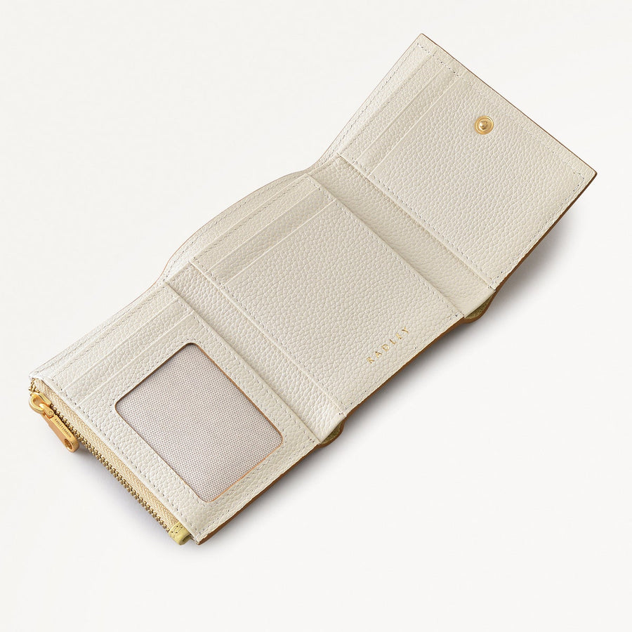 Radley Cookie Cutter - Protect Leather Small Flapover Wallet in Scuffed Lemon - 111641