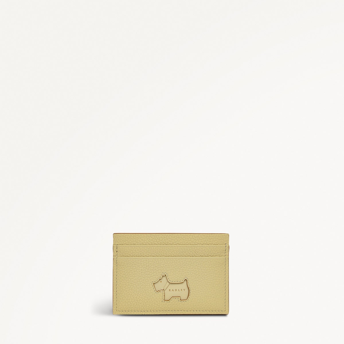 Radley Cookie Cutter - Protect Leather Small Card Holder in Scuffed Lemon - 111645