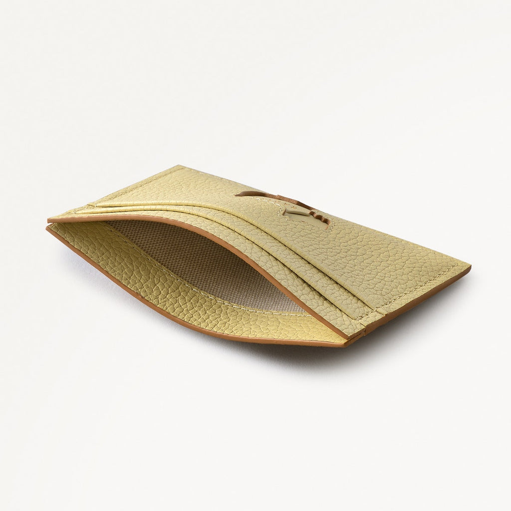 Radley Cookie Cutter - Protect Leather Small Card Holder in Scuffed Lemon - 111645