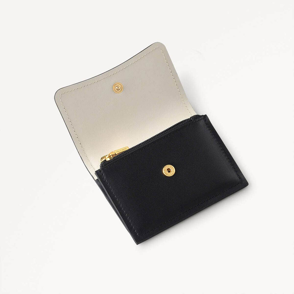 Selsey Street Leather Small Coin Purse in Black - 111647