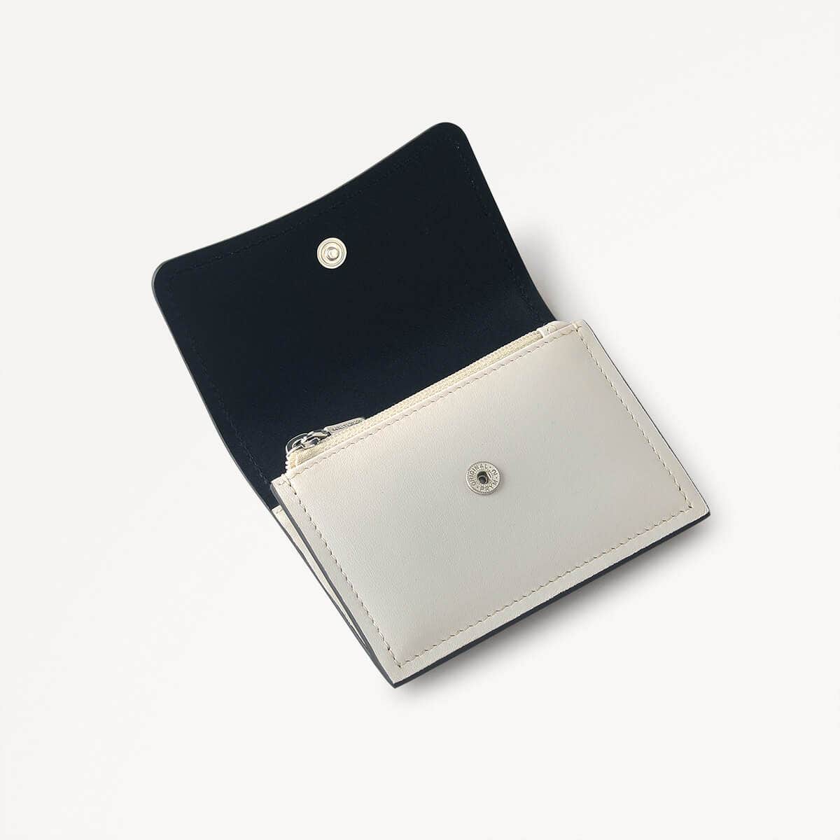 Selsey Street Leather Small Coin Purse in Chalk - 111648