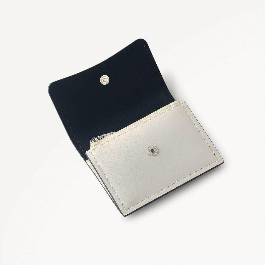 Selsey Street Leather Small Coin Purse in Chalk - 111648