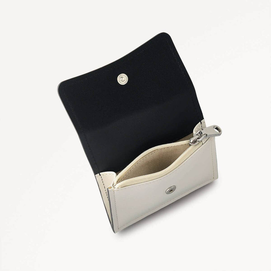 Selsey Street Leather Small Coin Purse in Chalk - 111648