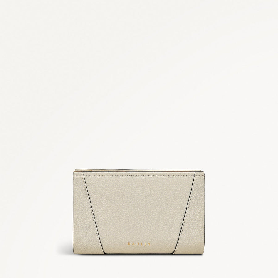 Kendal Terrace Leather Medium Bifold Wallet in Chalk - 111655